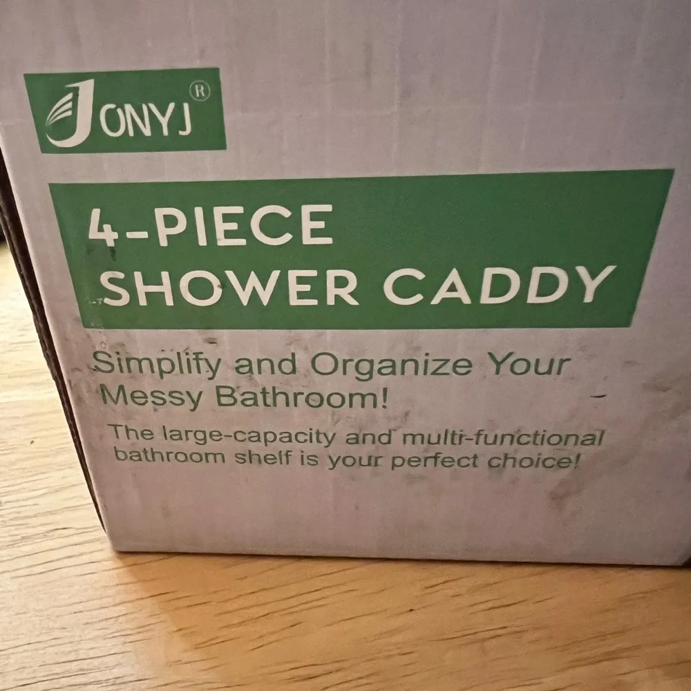 4-Piece Chrome Shower Caddy Set